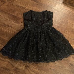 Black and silver dress